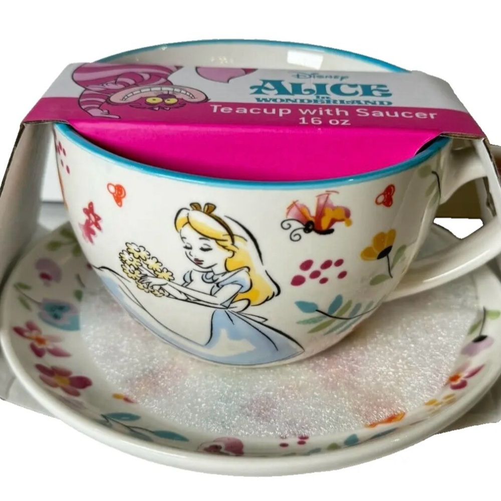 Alice In Wonderland Teacup and Saucer